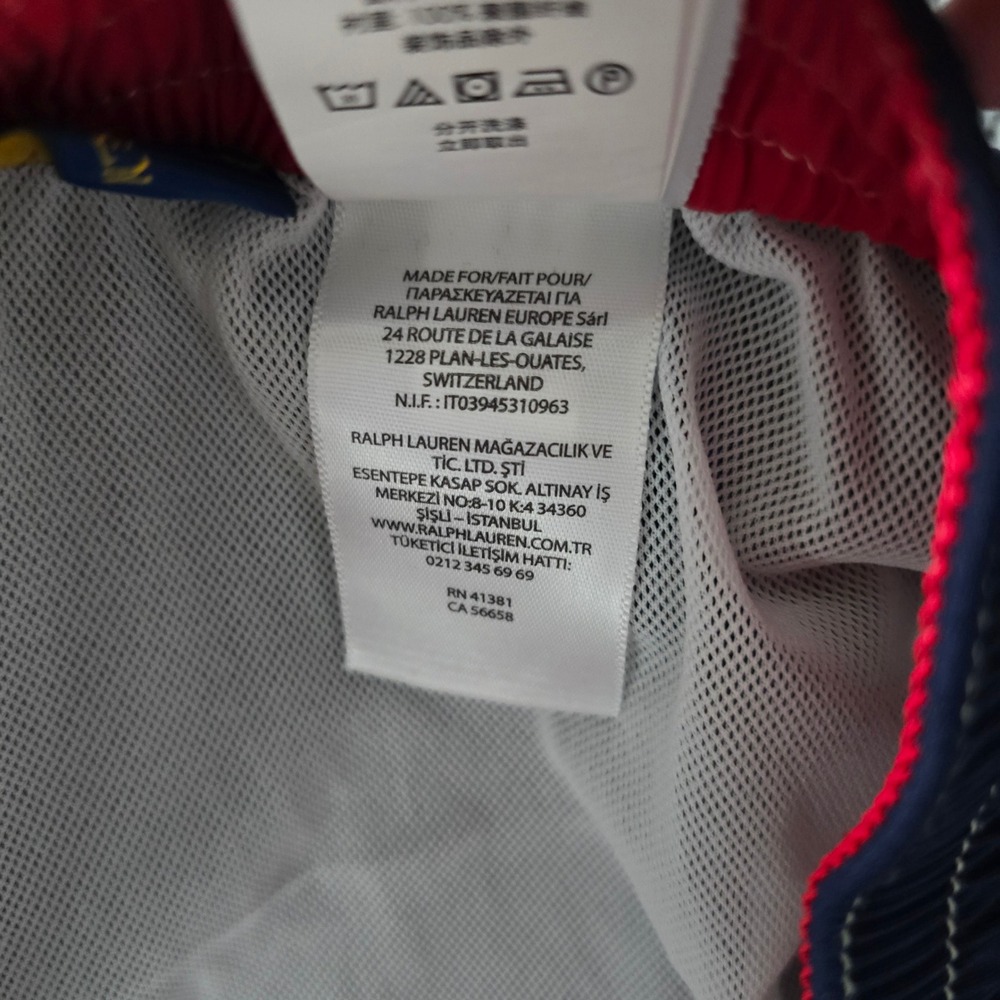 Polo‎ Ralph Lauren Navy Blue Cargo Pocket Swim Trunks Men's Medium - Picture 9 of 10